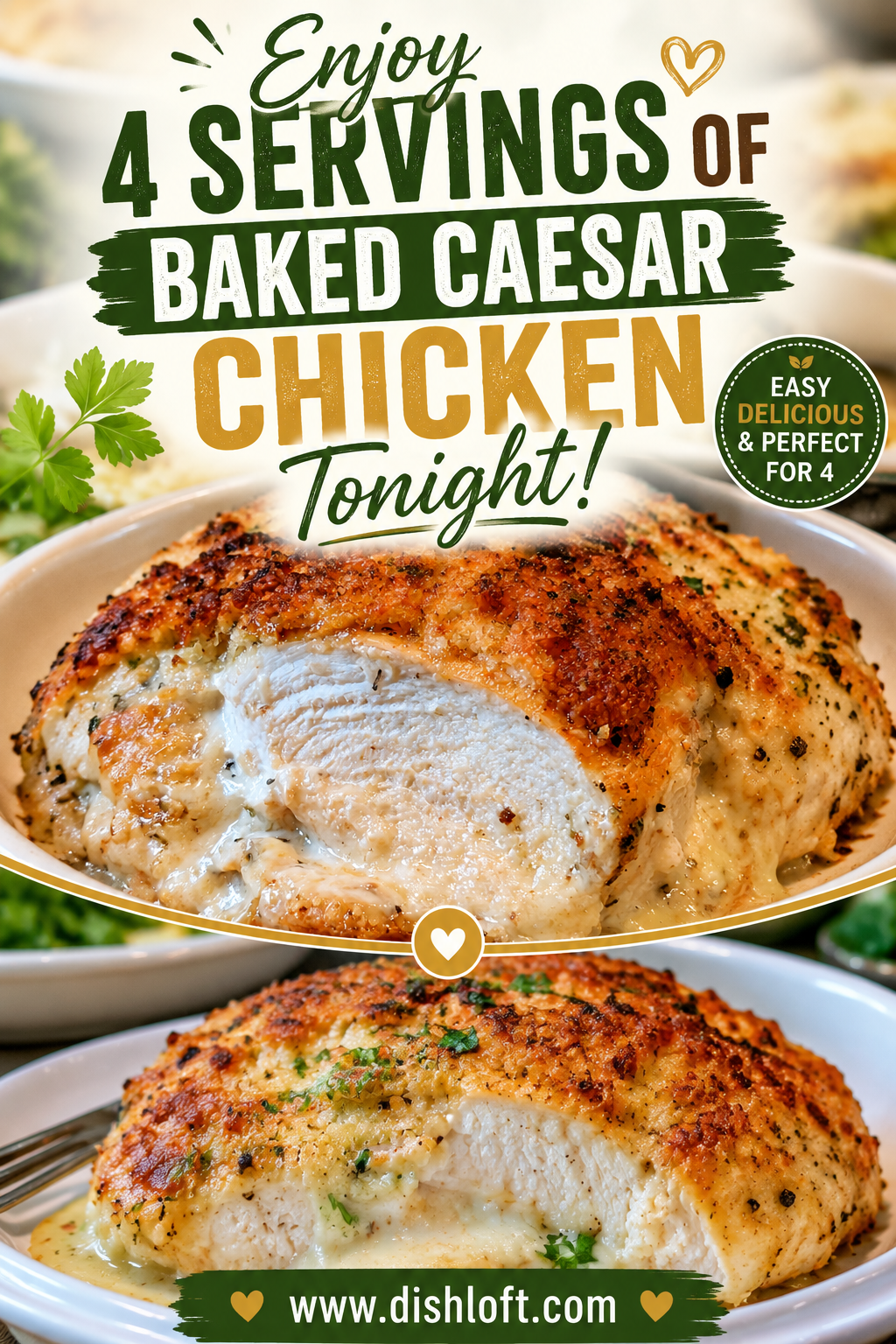 baked caesar chicken