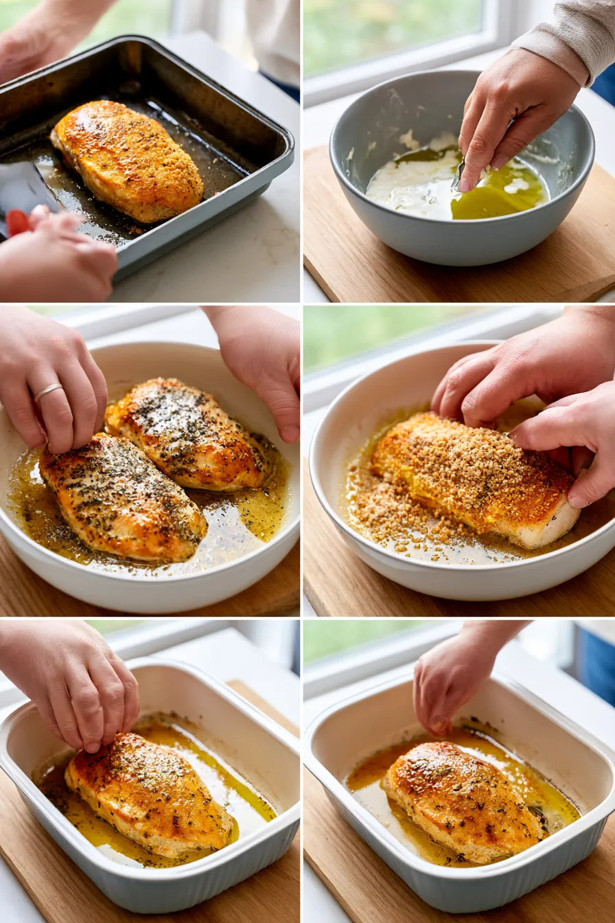 baked caesar chicken