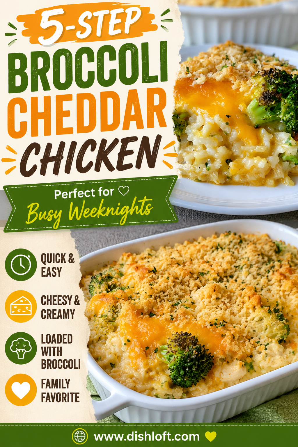 broccoli cheddar chicken and rice casserole