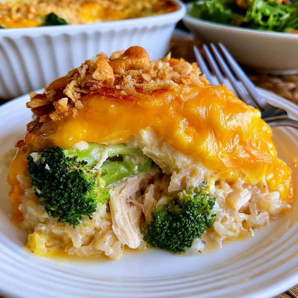 broccoli cheddar chicken and rice casserole