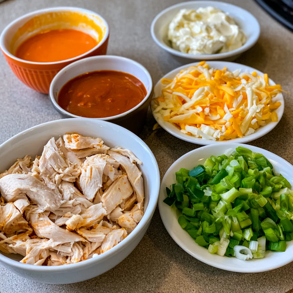 buffalo chicken cheese bake