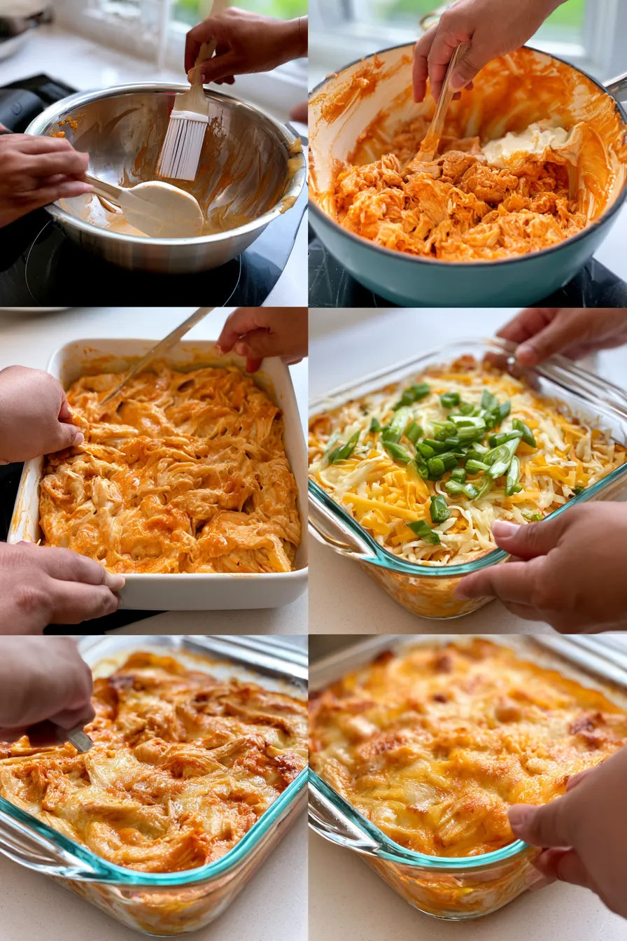 buffalo chicken cheese bake