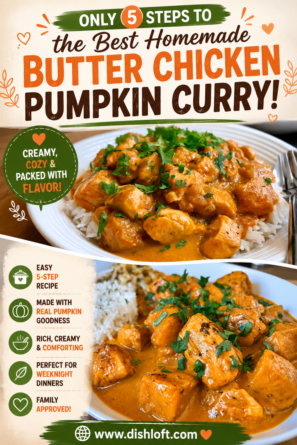 butter chicken pumpkin curry