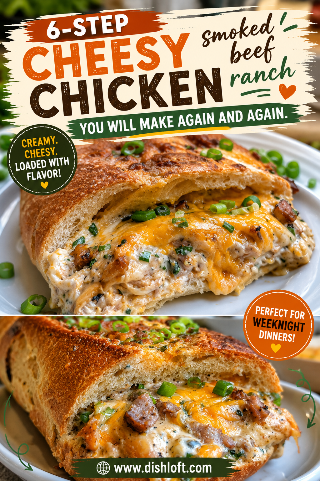 cheesy chicken bacon ranch sandwich