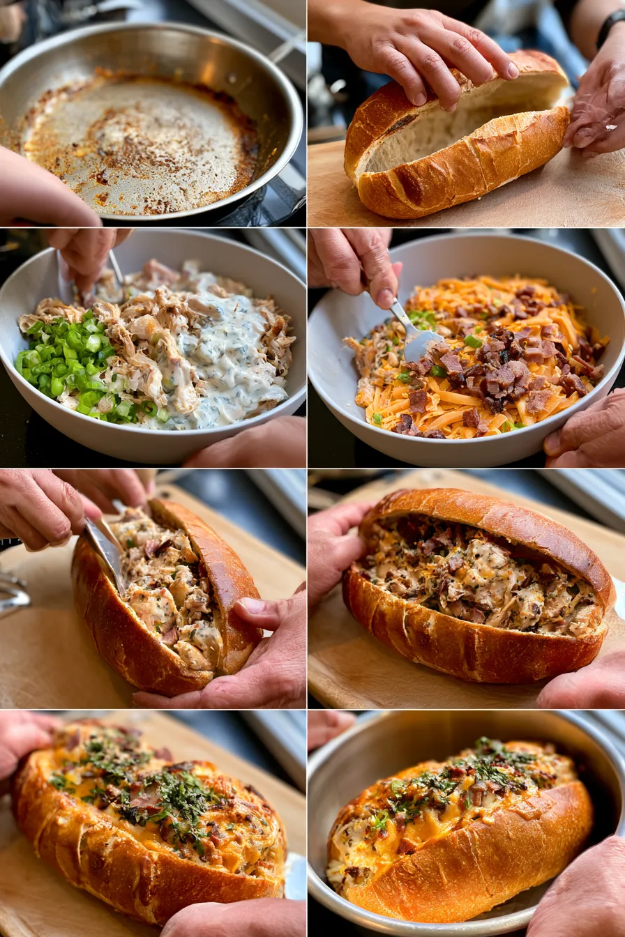 cheesy chicken bacon ranch sandwich