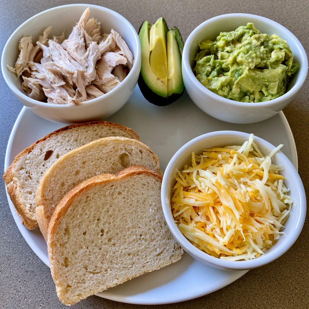 chicken avocado melt sandwich