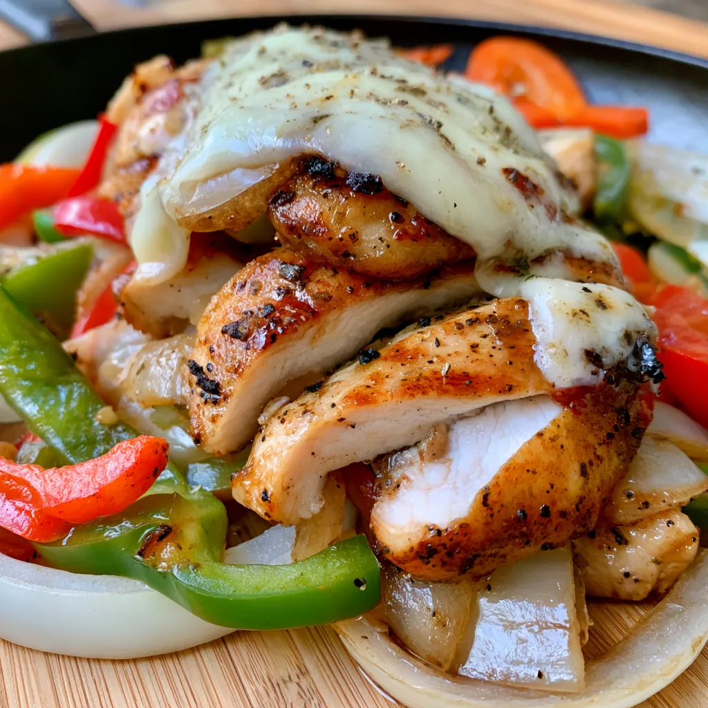chicken cheesesteak skillet