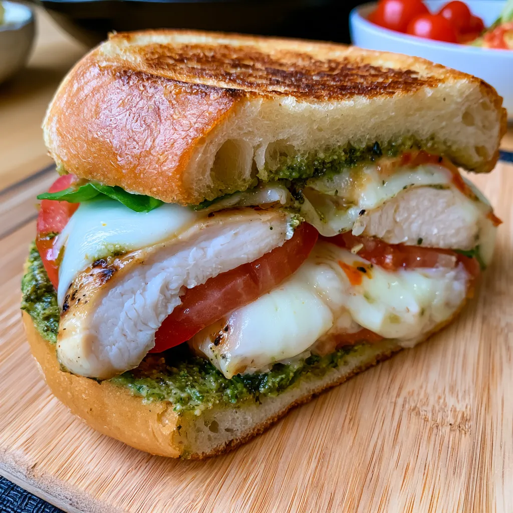 chicken pesto sandwich