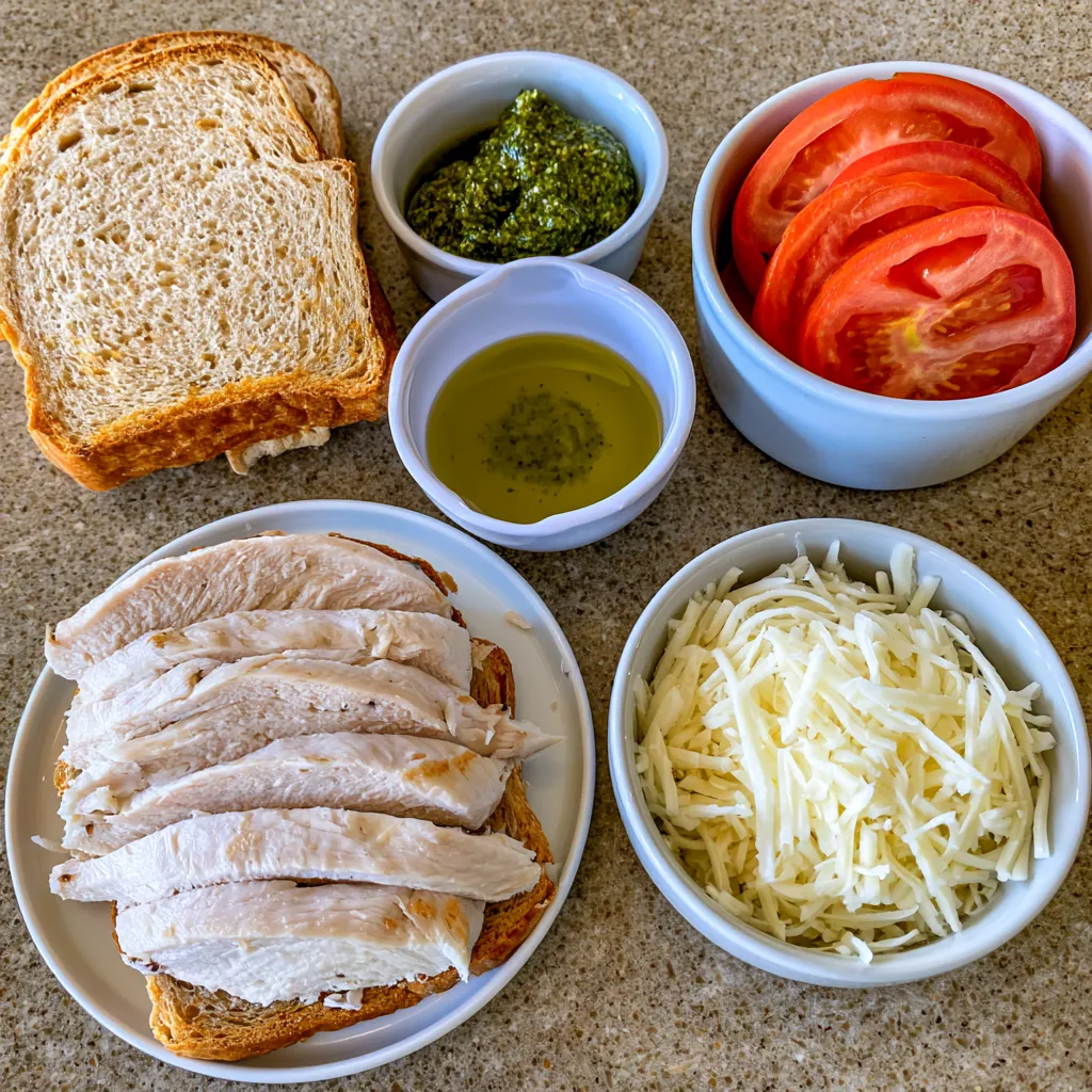 chicken pesto sandwich
