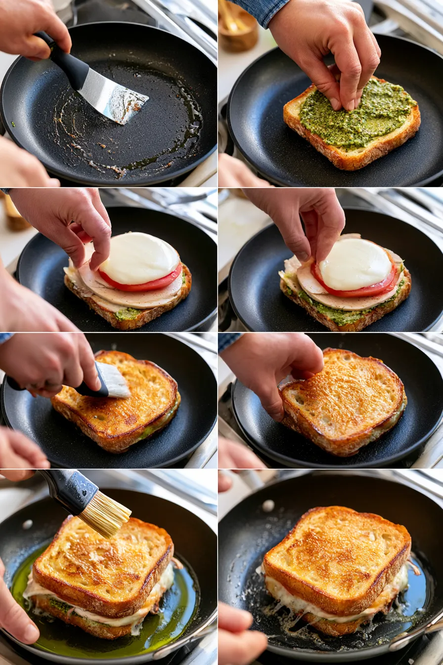 chicken pesto sandwich