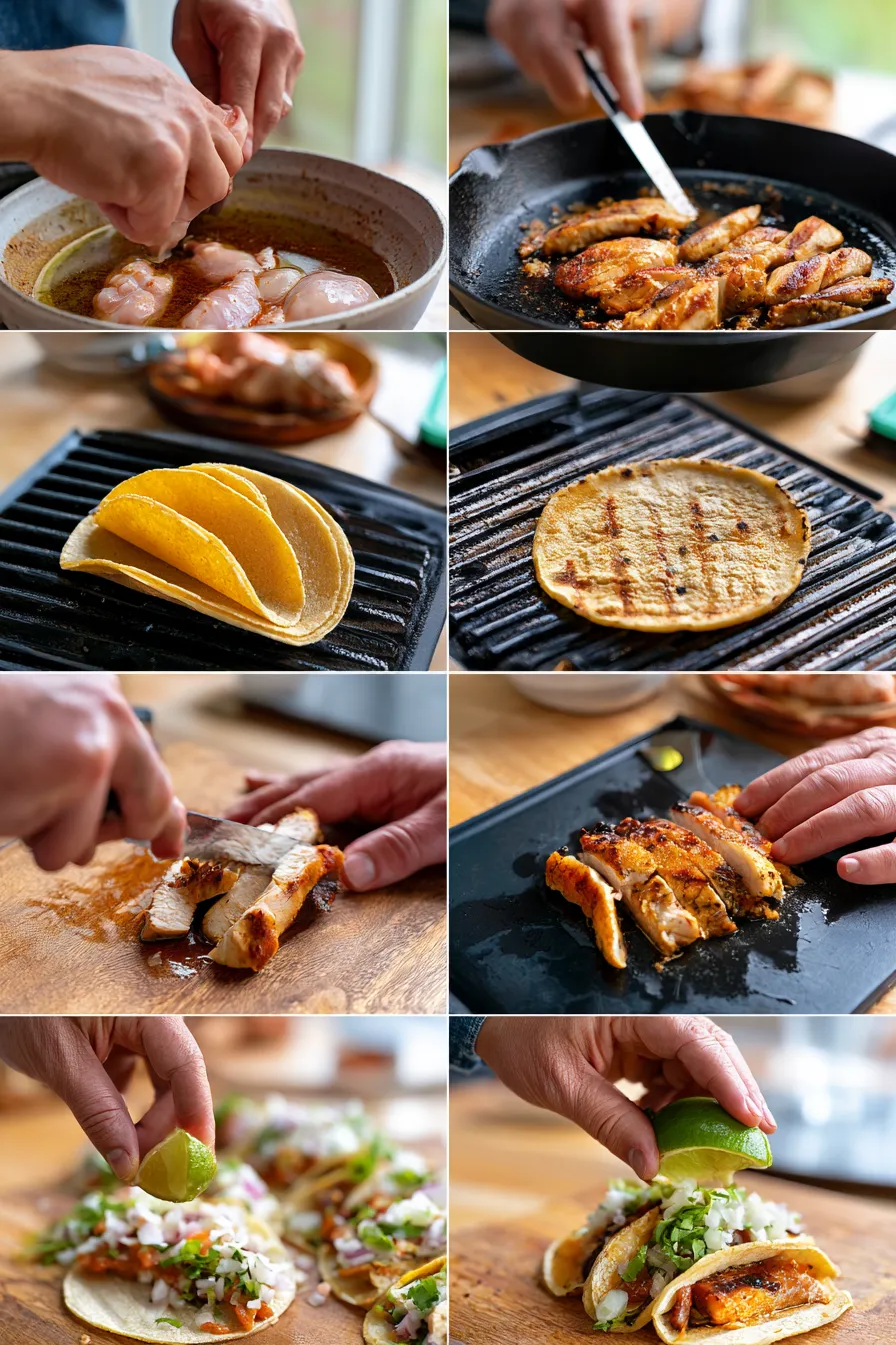 chicken street tacos