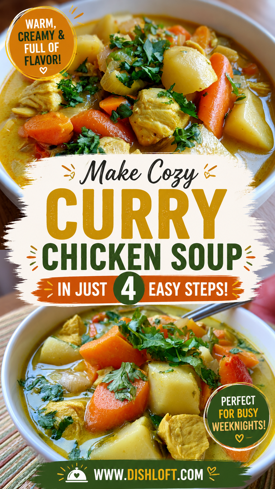 cozy curry chicken soup