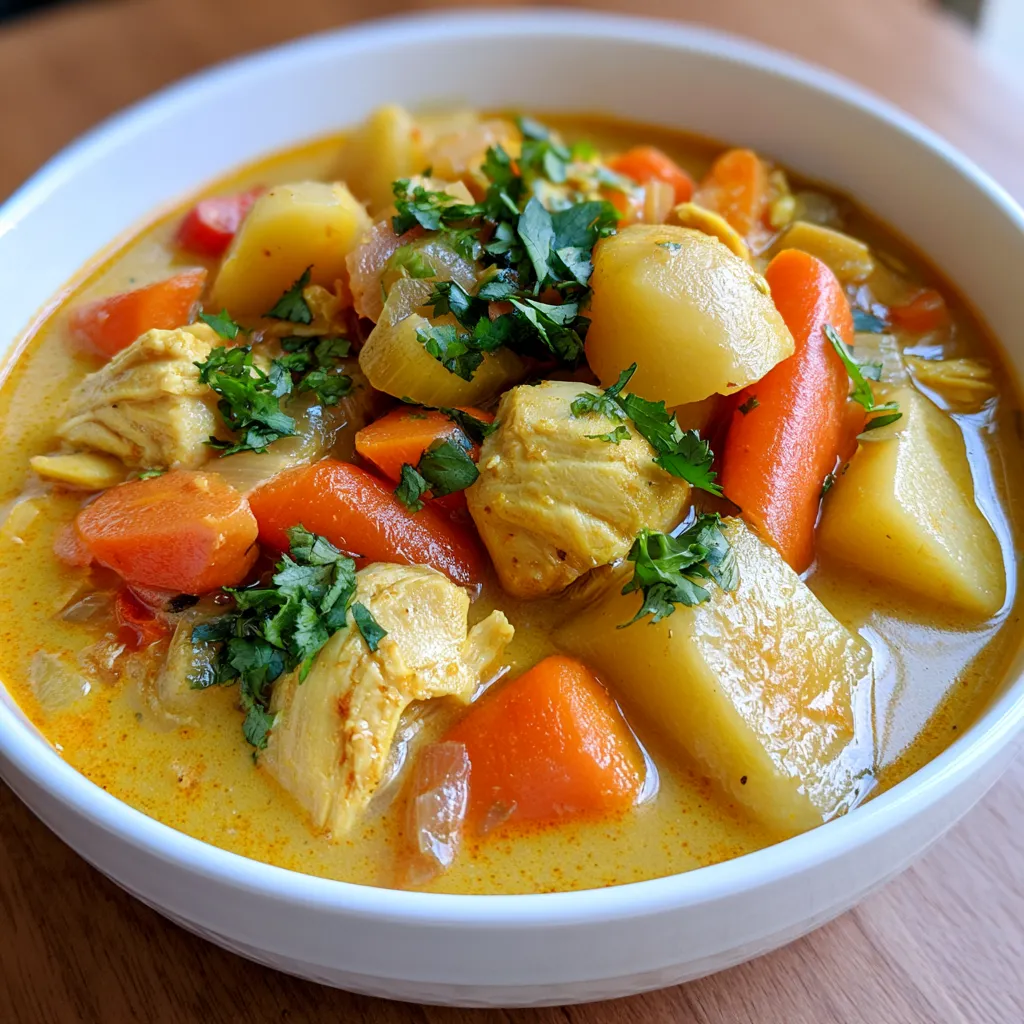 cozy curry chicken soup