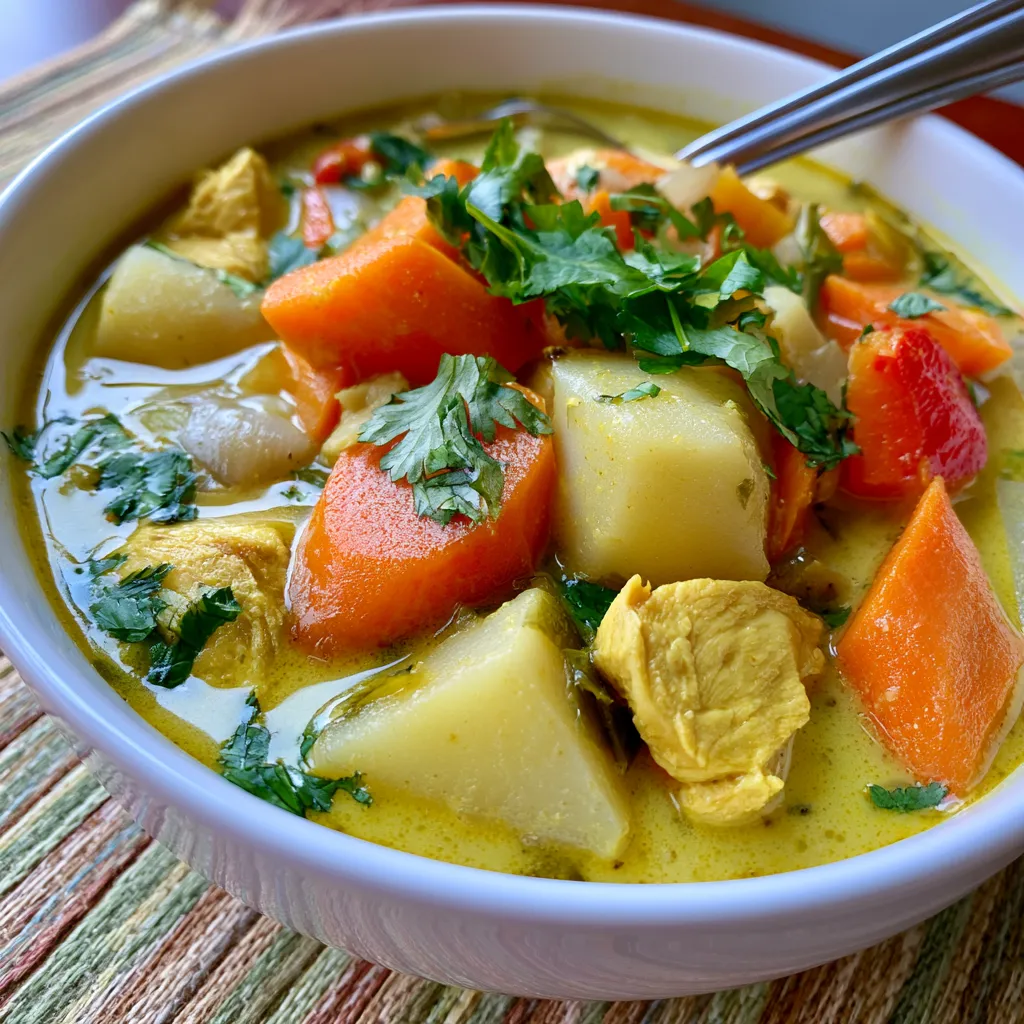 cozy curry chicken soup