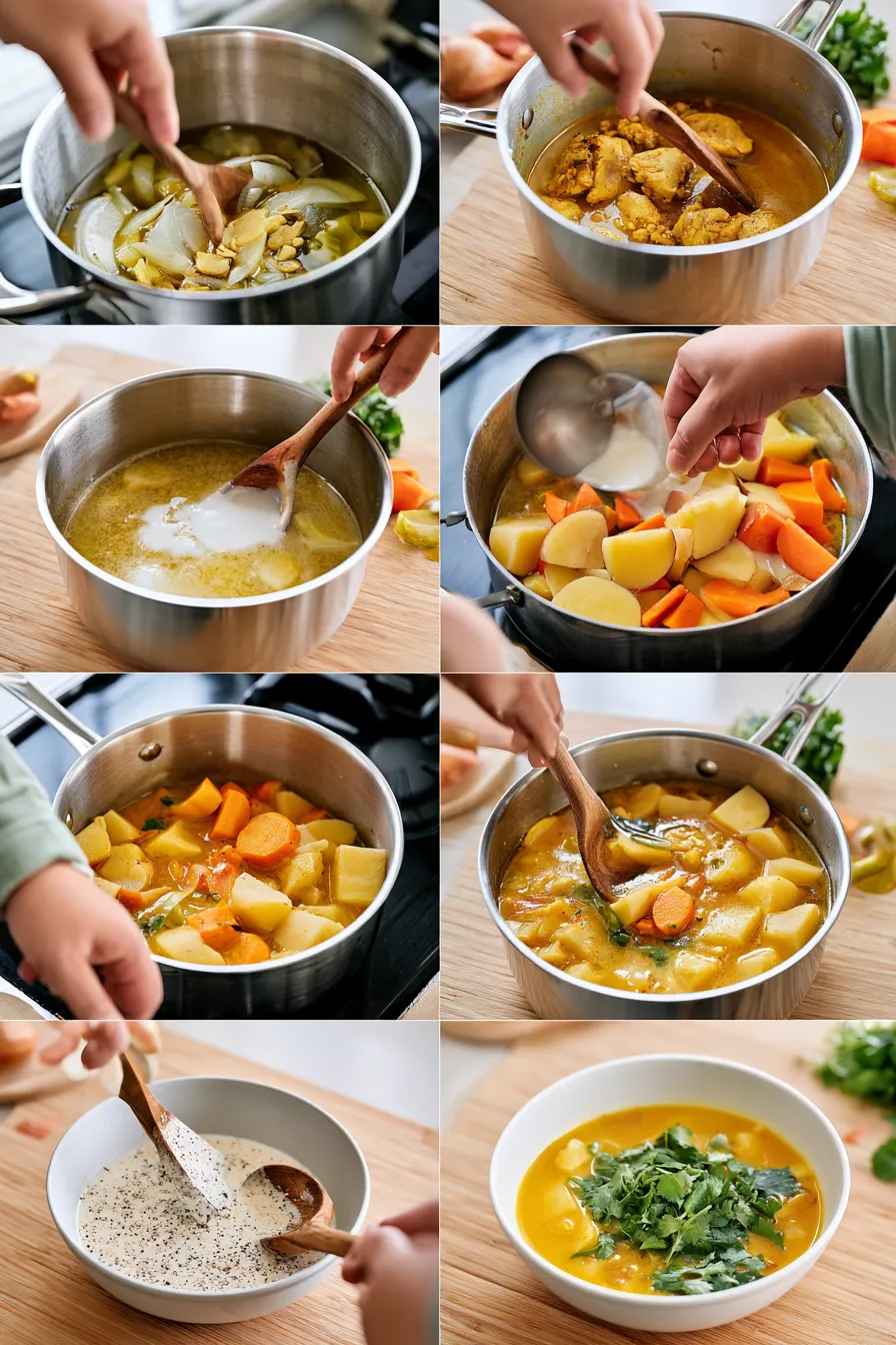 cozy curry chicken soup