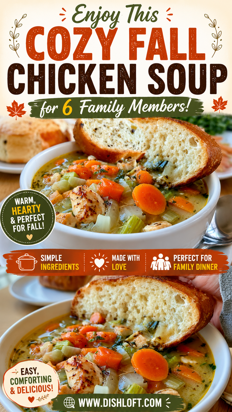 cozy fall chicken soup