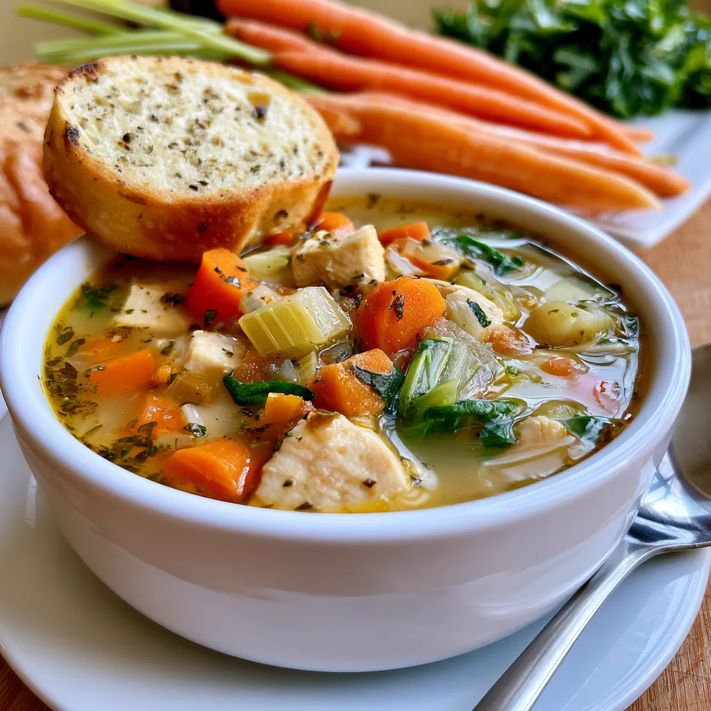 cozy fall chicken soup