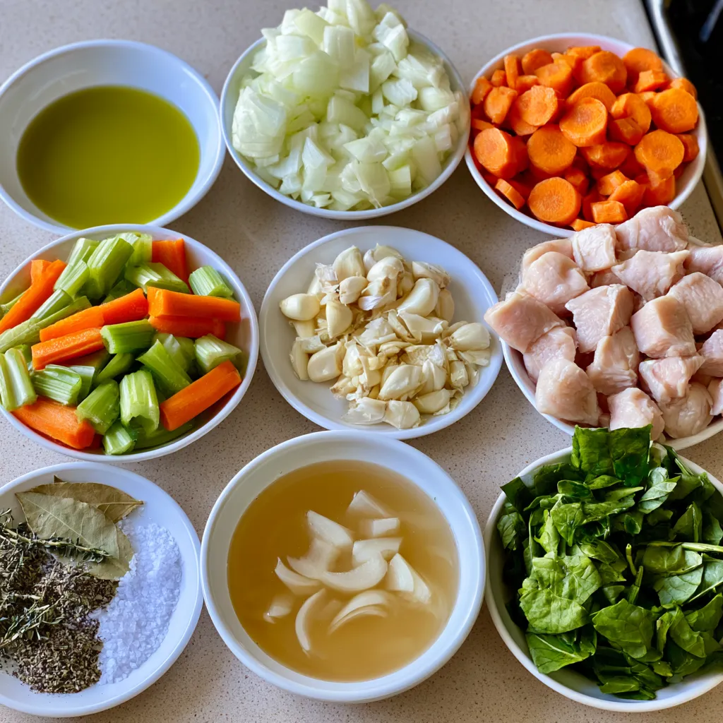 cozy fall chicken soup