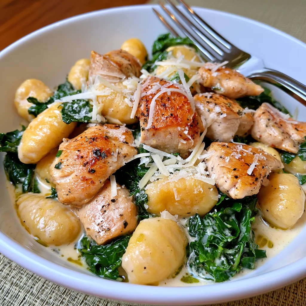 creamy chicken and gnocchi