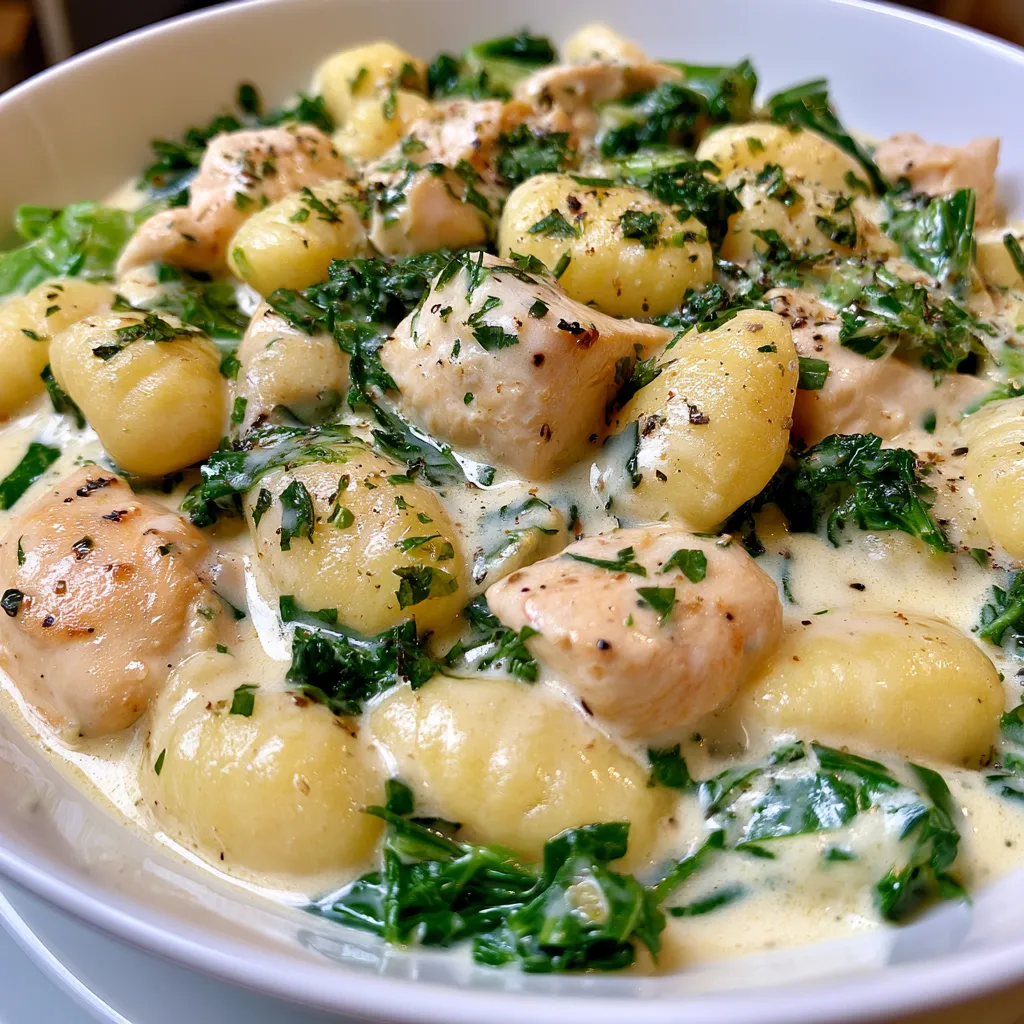 creamy chicken and gnocchi
