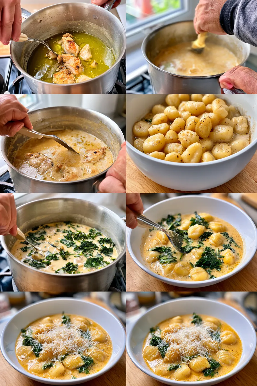 creamy chicken and gnocchi