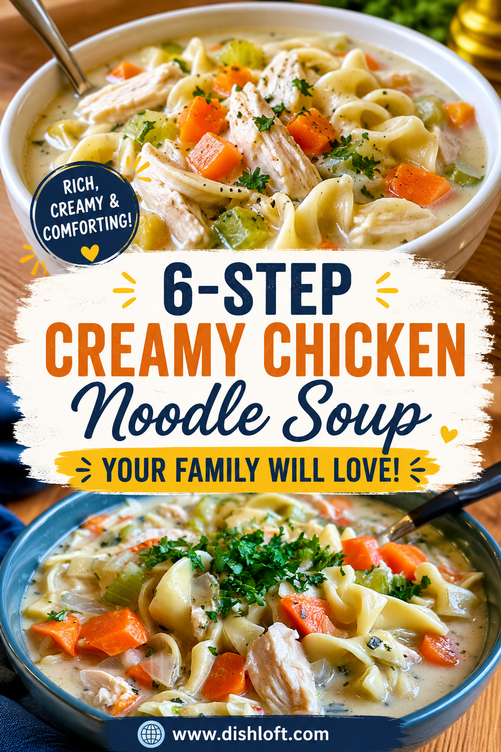 creamy chicken noodle soup