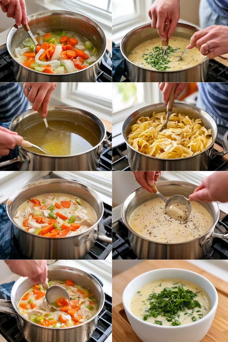 creamy chicken noodle soup