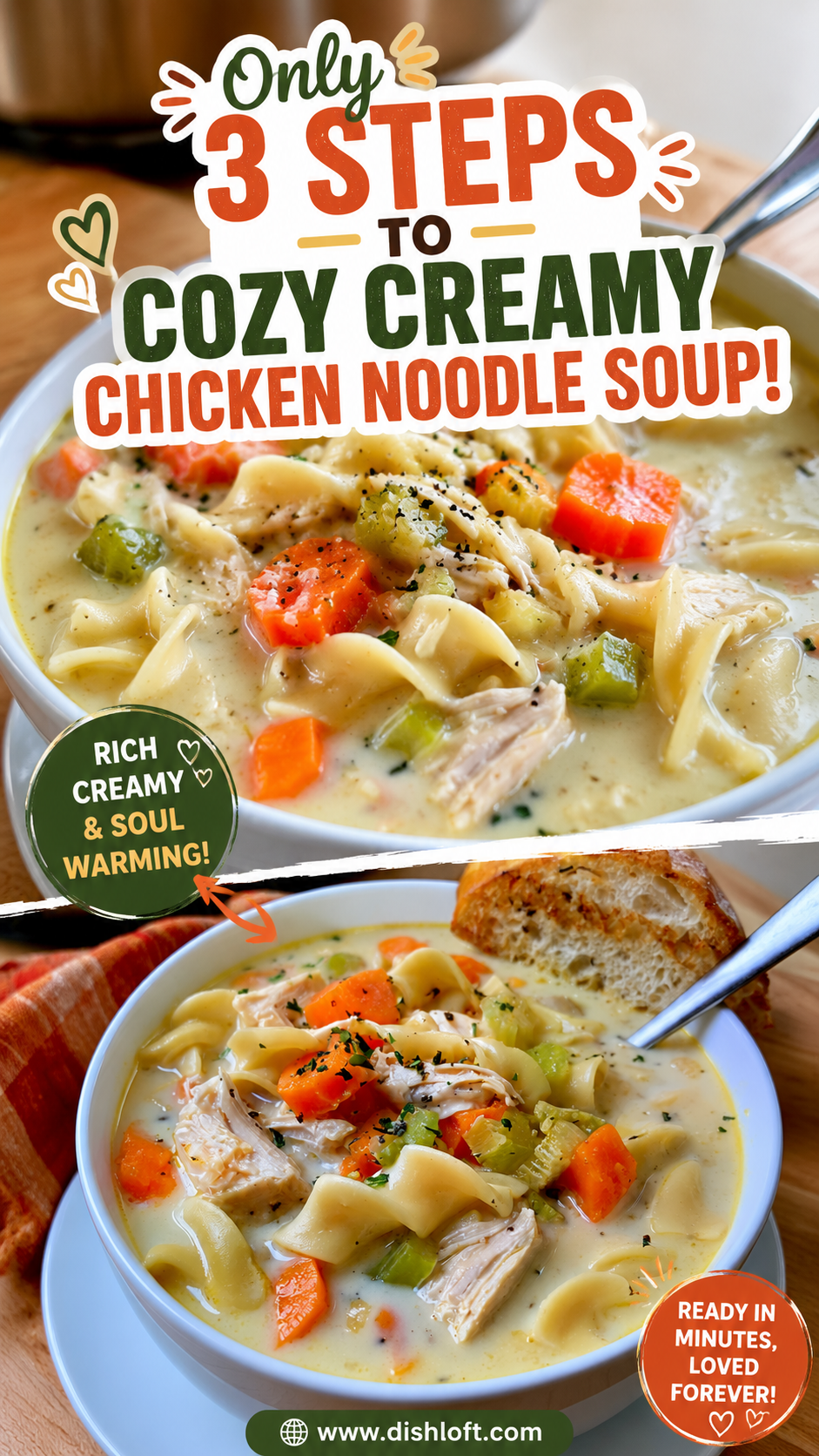 creamy chicken noodle soup