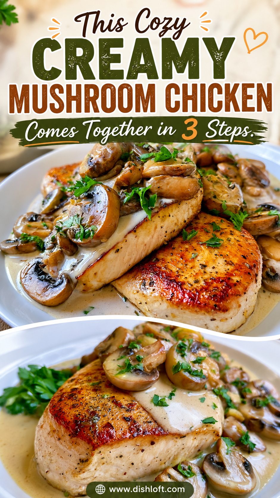 creamy mushroom chicken