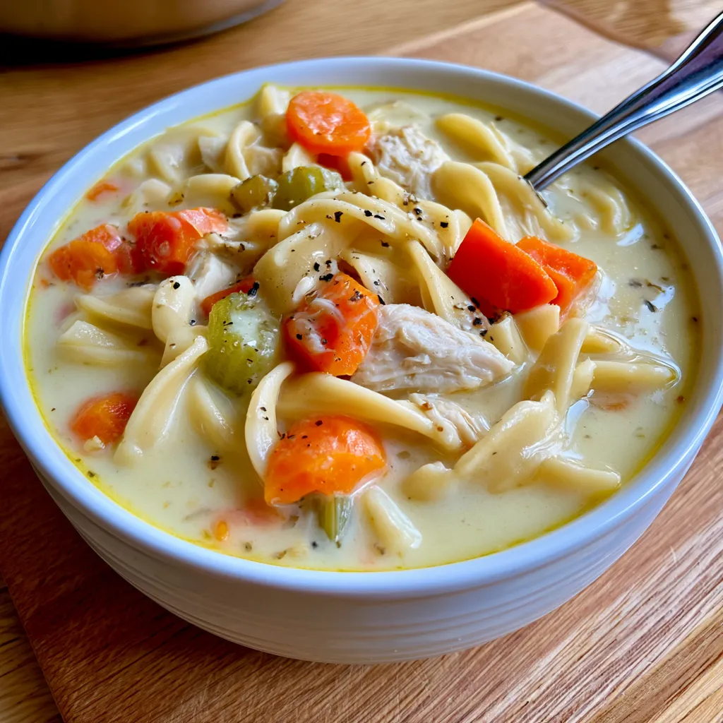 creamy chicken noodle soup