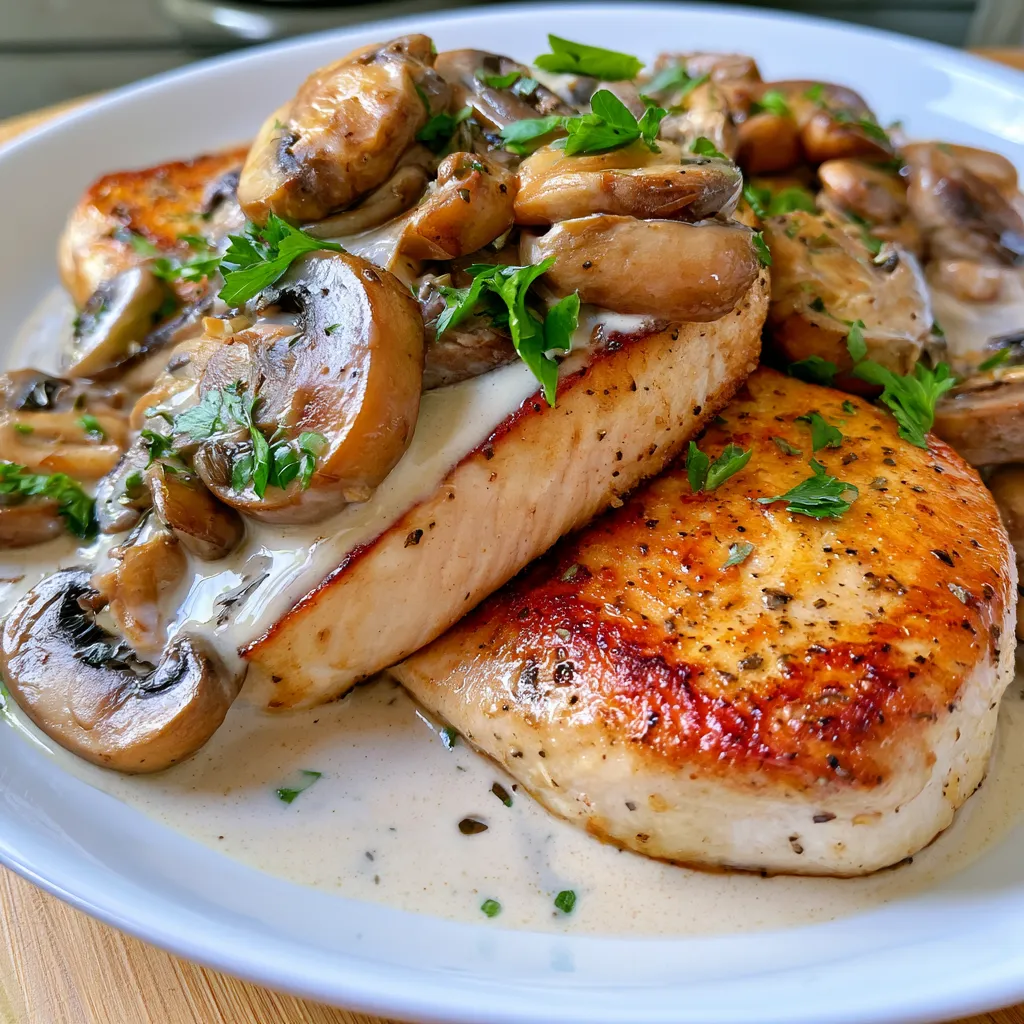creamy mushroom chicken
