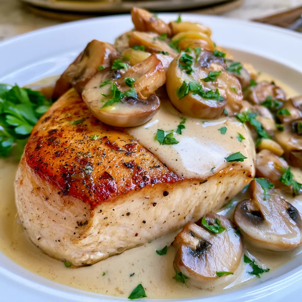 creamy mushroom chicken