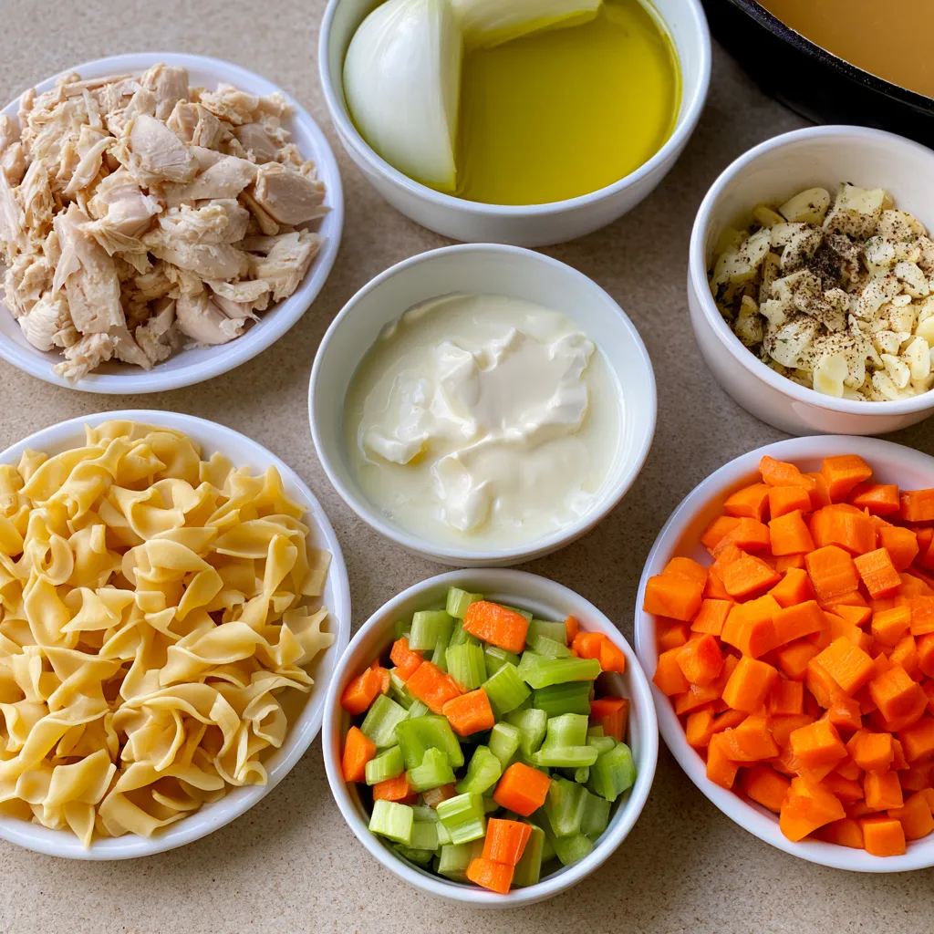 creamy chicken noodle soup