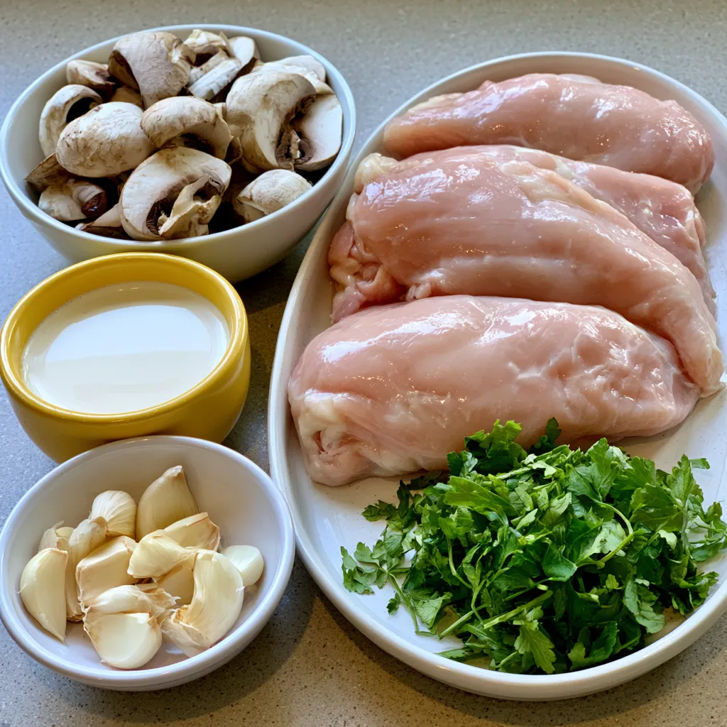 creamy mushroom chicken