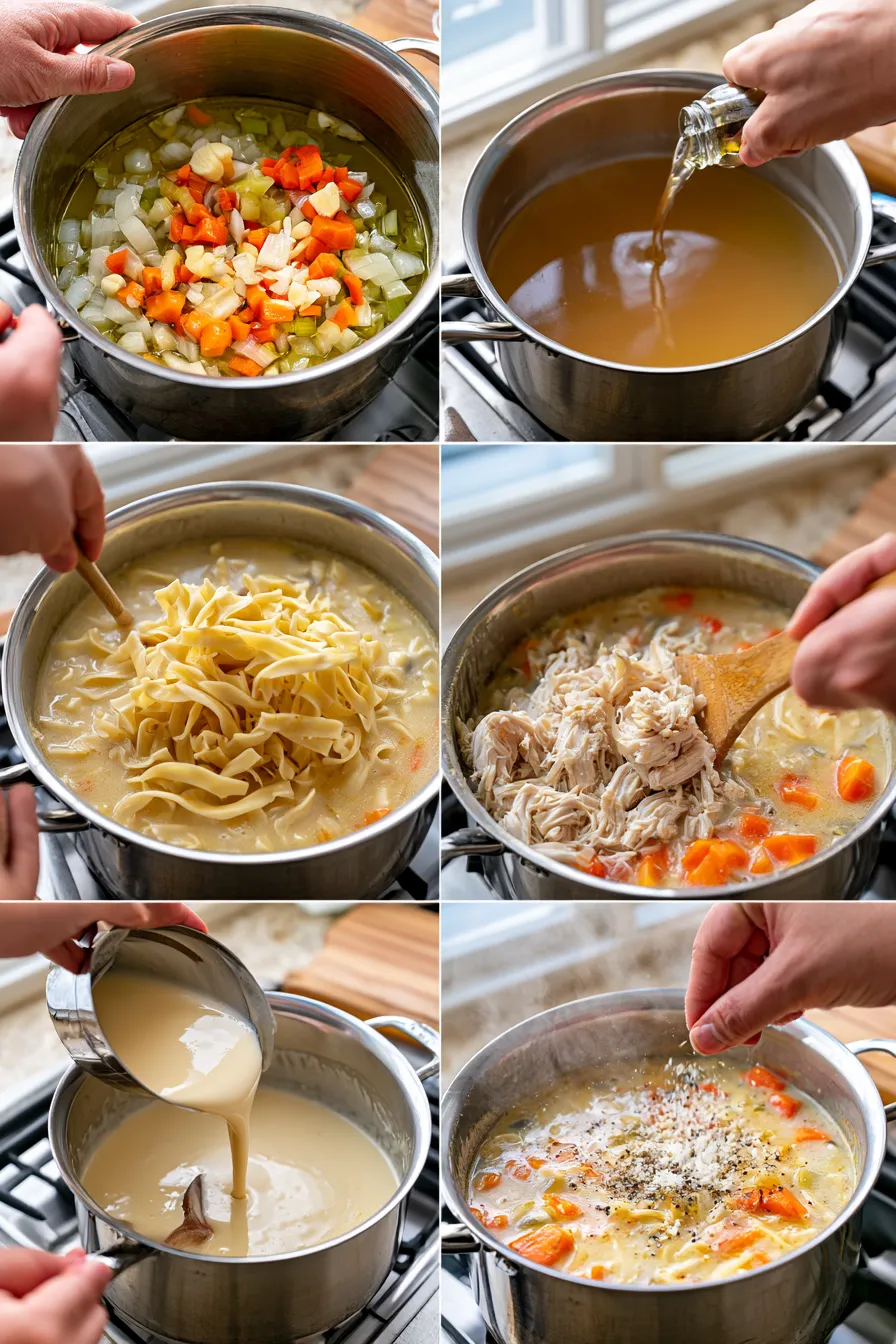 creamy chicken noodle soup