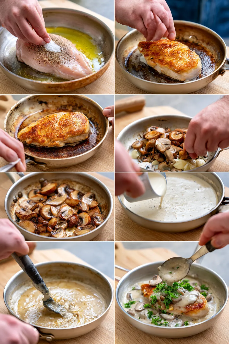 creamy mushroom chicken