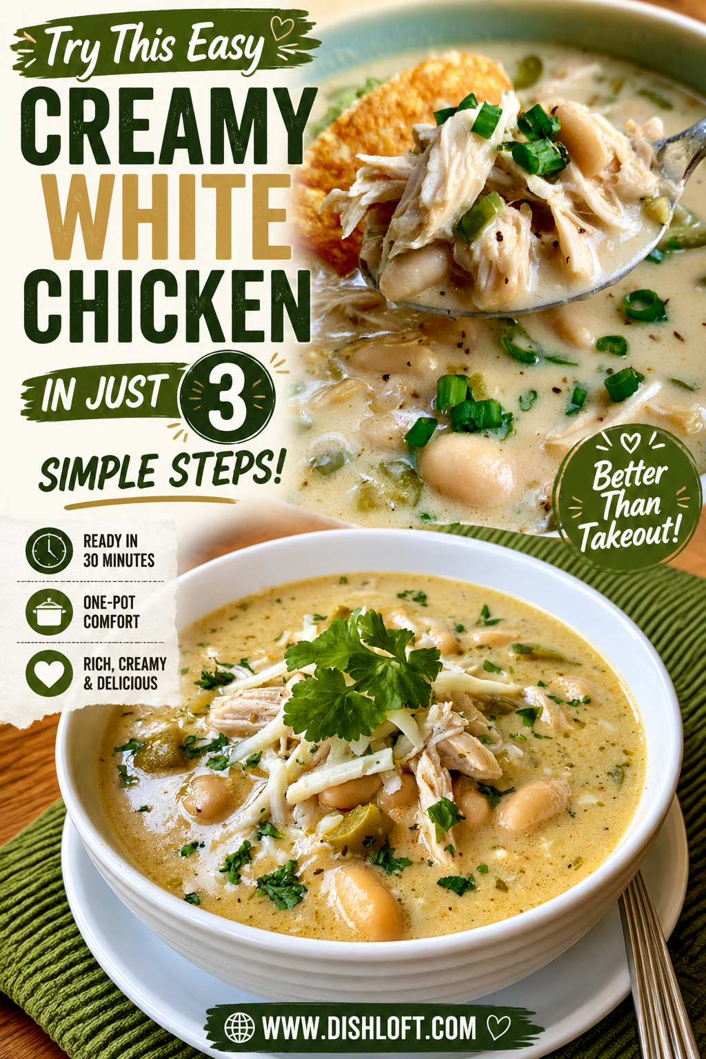 creamy white chicken enchilada soup
