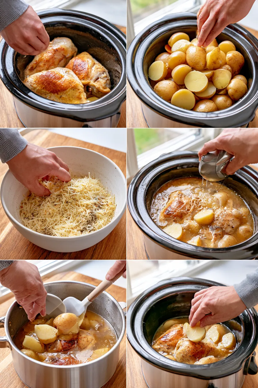 crock pot parmesan garlic chicken