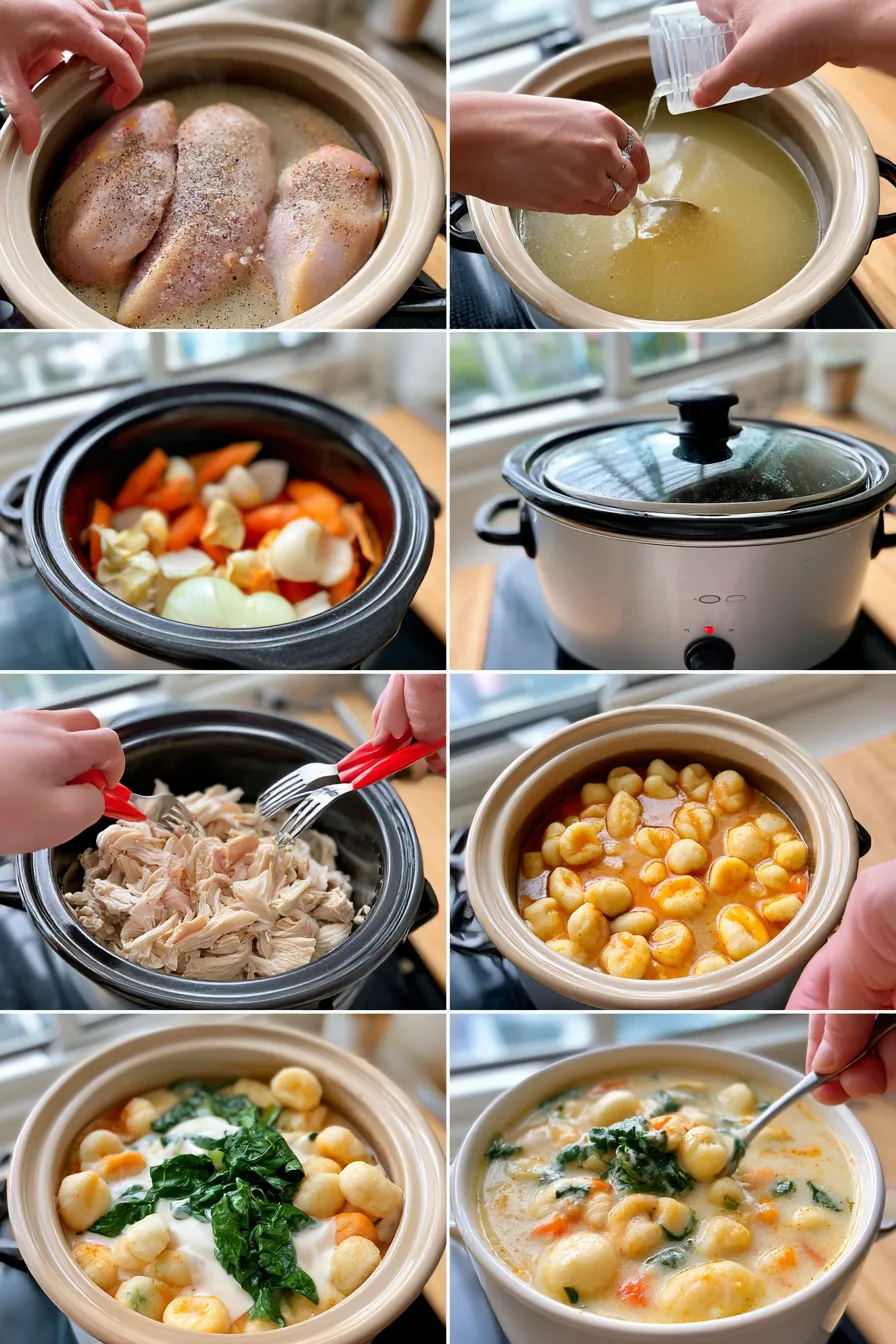 crockpot chicken gnocchi soup