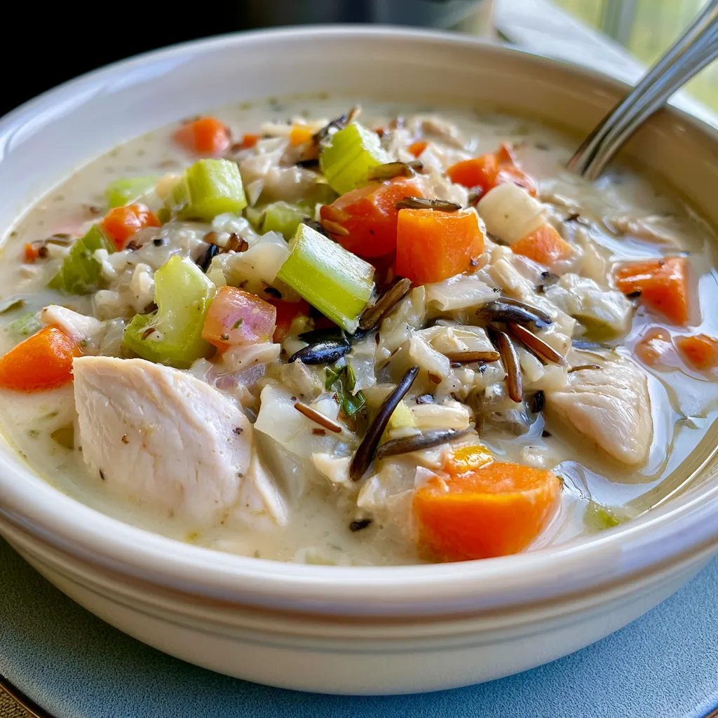 crockpot chicken wild rice soup