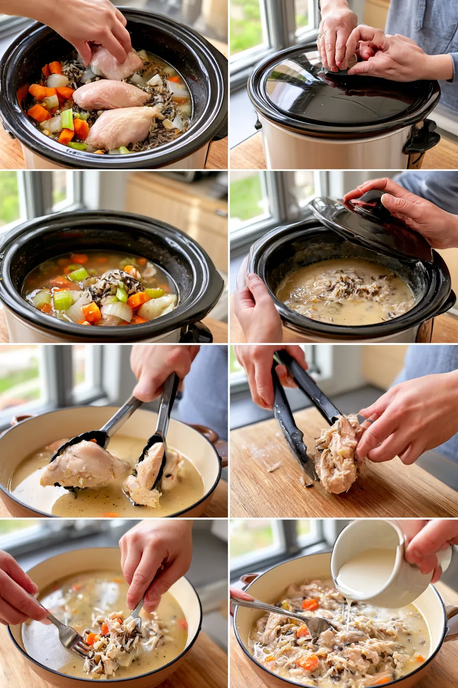crockpot chicken wild rice soup