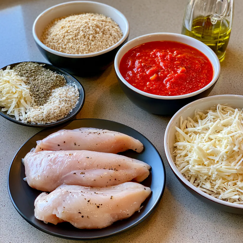 easy oven baked chicken parmesan