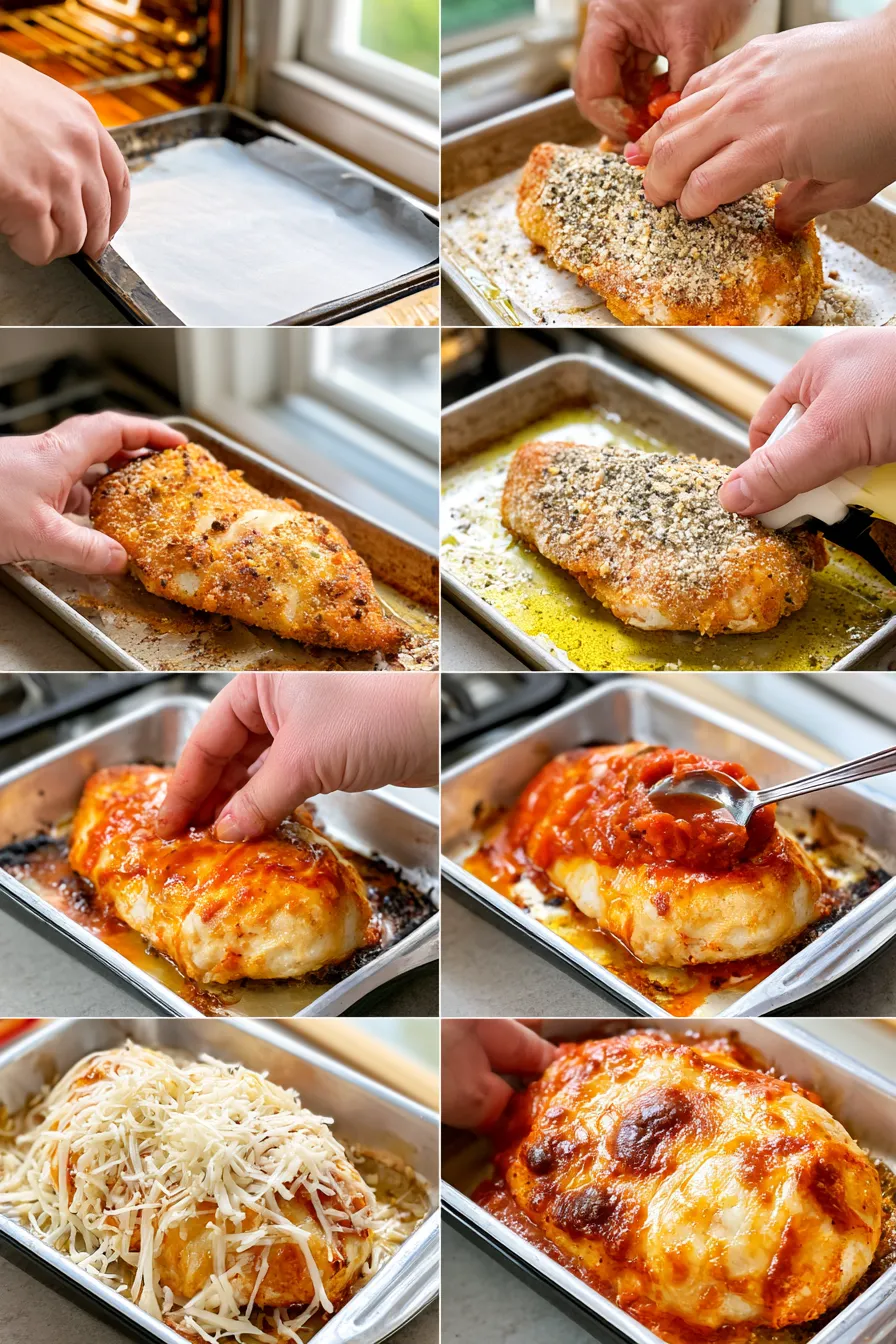 easy oven baked chicken parmesan