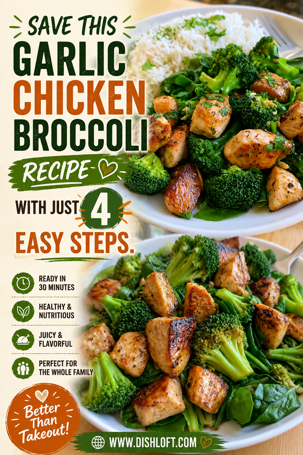 garlic chicken with broccoli