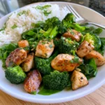 garlic chicken with broccoli