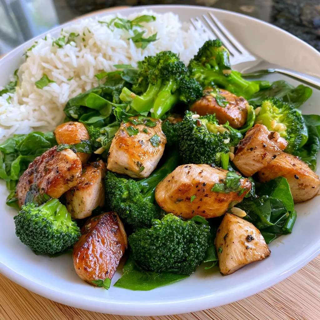 garlic chicken with broccoli