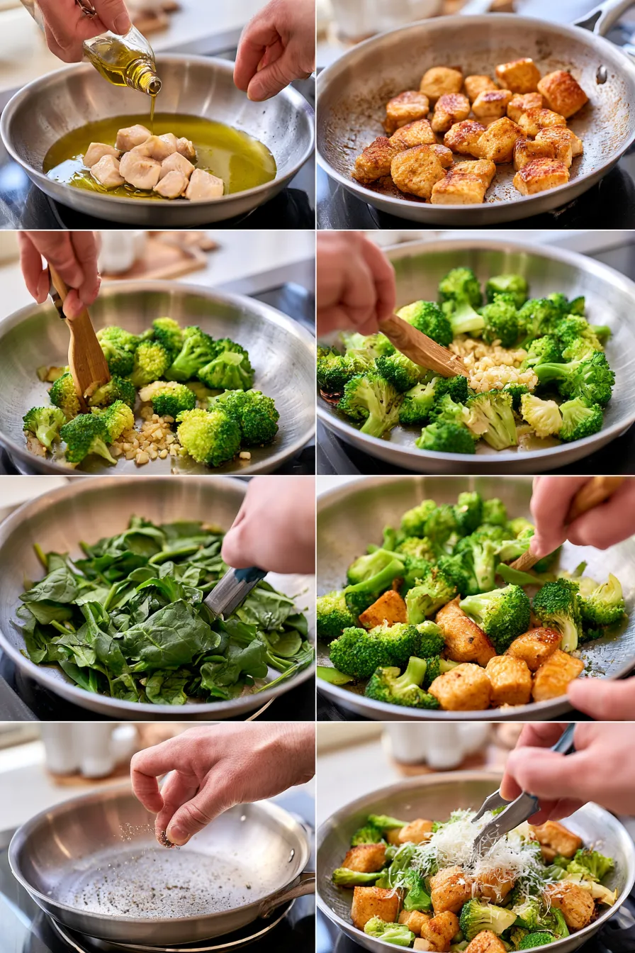 garlic chicken with broccoli