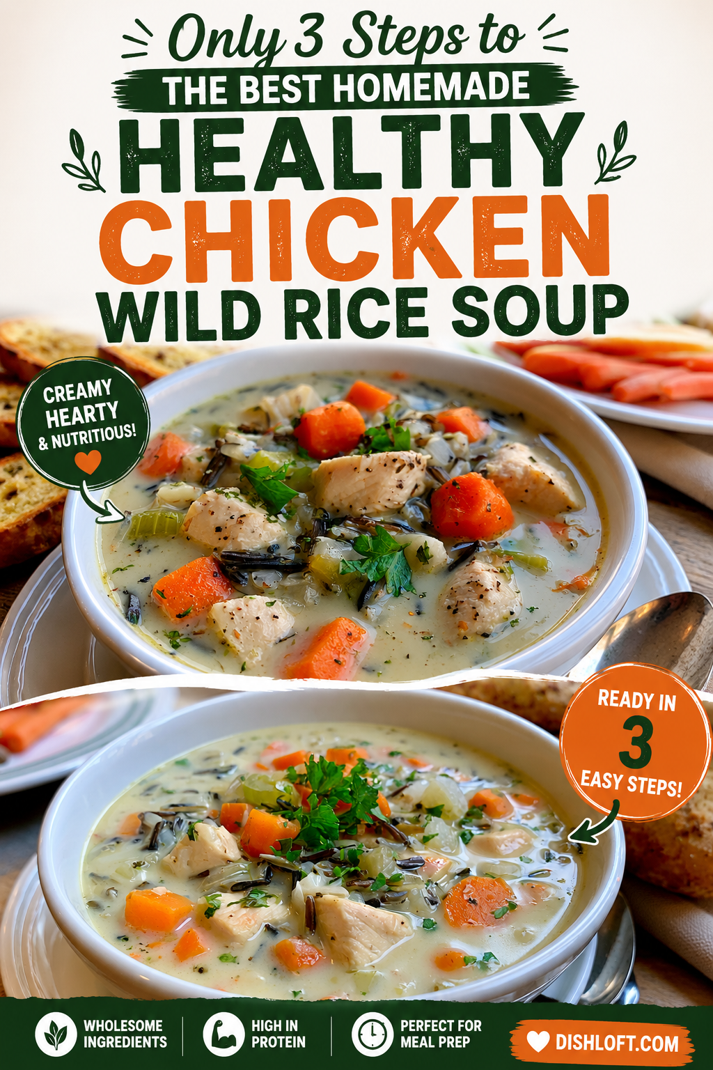 healthy chicken wild rice soup