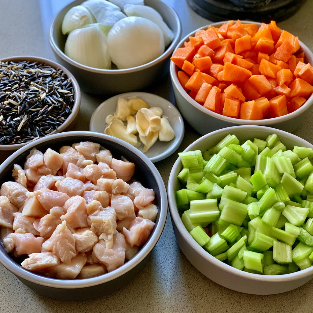 healthy chicken wild rice soup