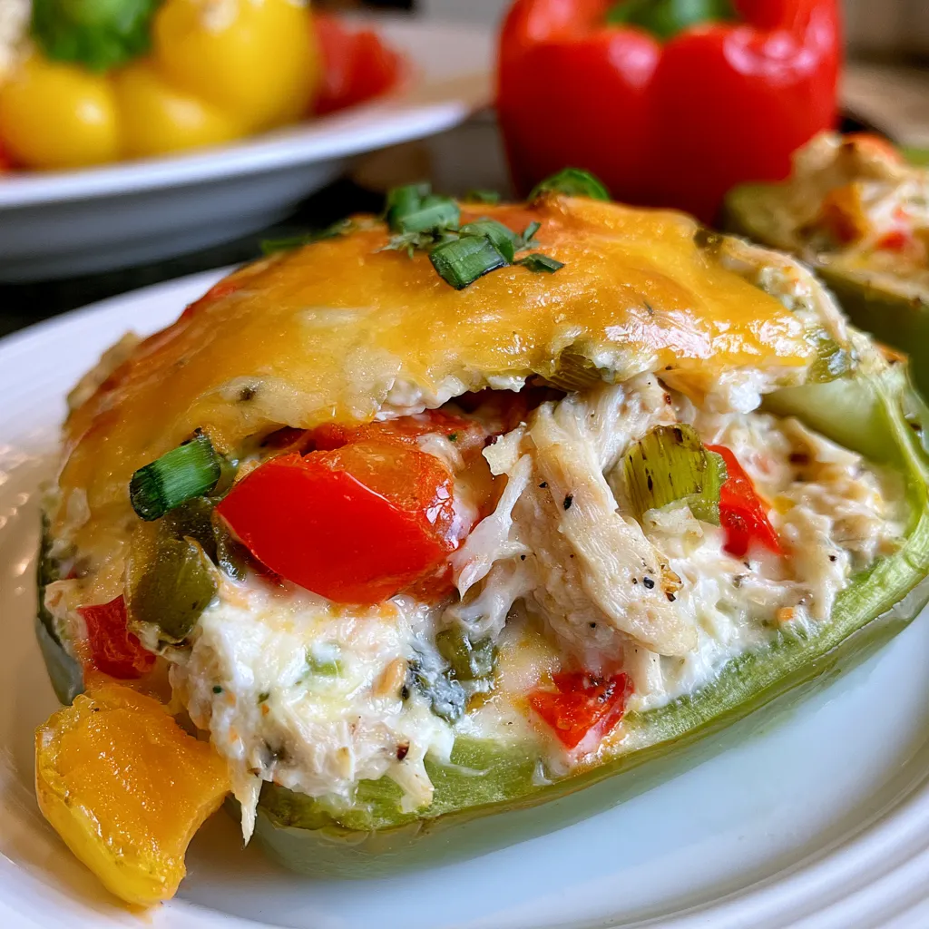 chicken stuffed peppers